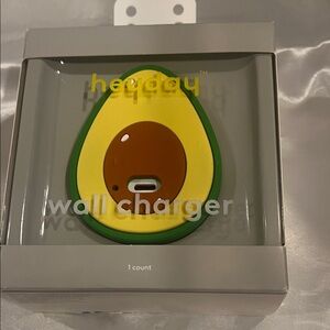 Heyday Avocado-Shaped Charger in Green and Brown. New in box